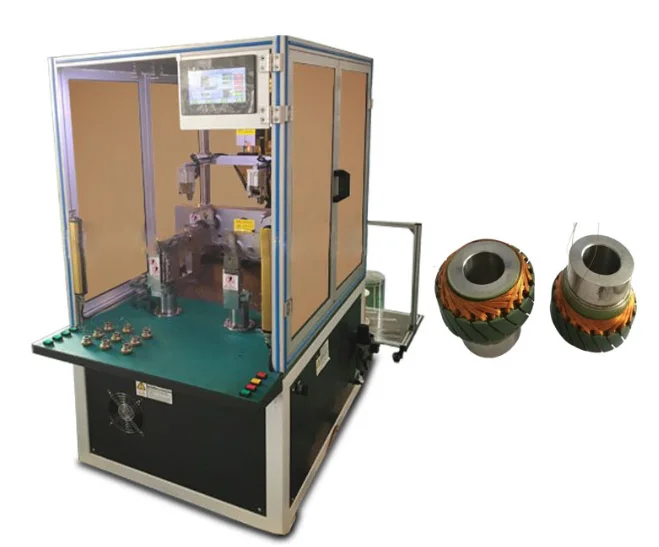 Automatic Submersible Motor Ceiling Table Fan Electrical Stator Armature Toroidal Coil Brass Copper Wire Winding Machine