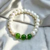 White Pearls+Green