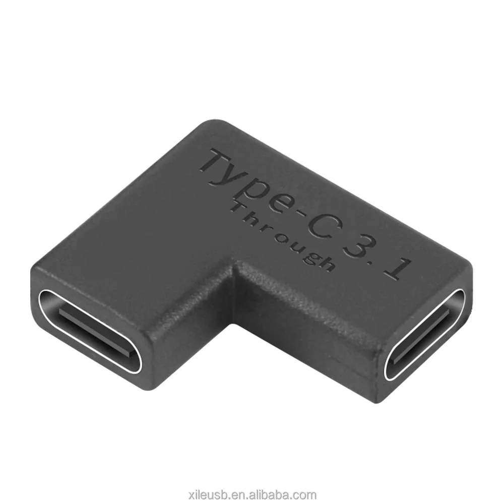 Left Right U Shaped Angle 90 Degree Usb Usb C 3 1 Type C Male To Female