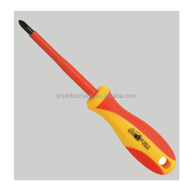 VDE insulated auto repair tool 1000V manual cross insulated screwdriver 150-270mm