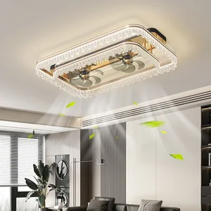 Modern Minimalist Full Spectrum Dining Room Nordic Ceiling Led Light with Fan for Living Room