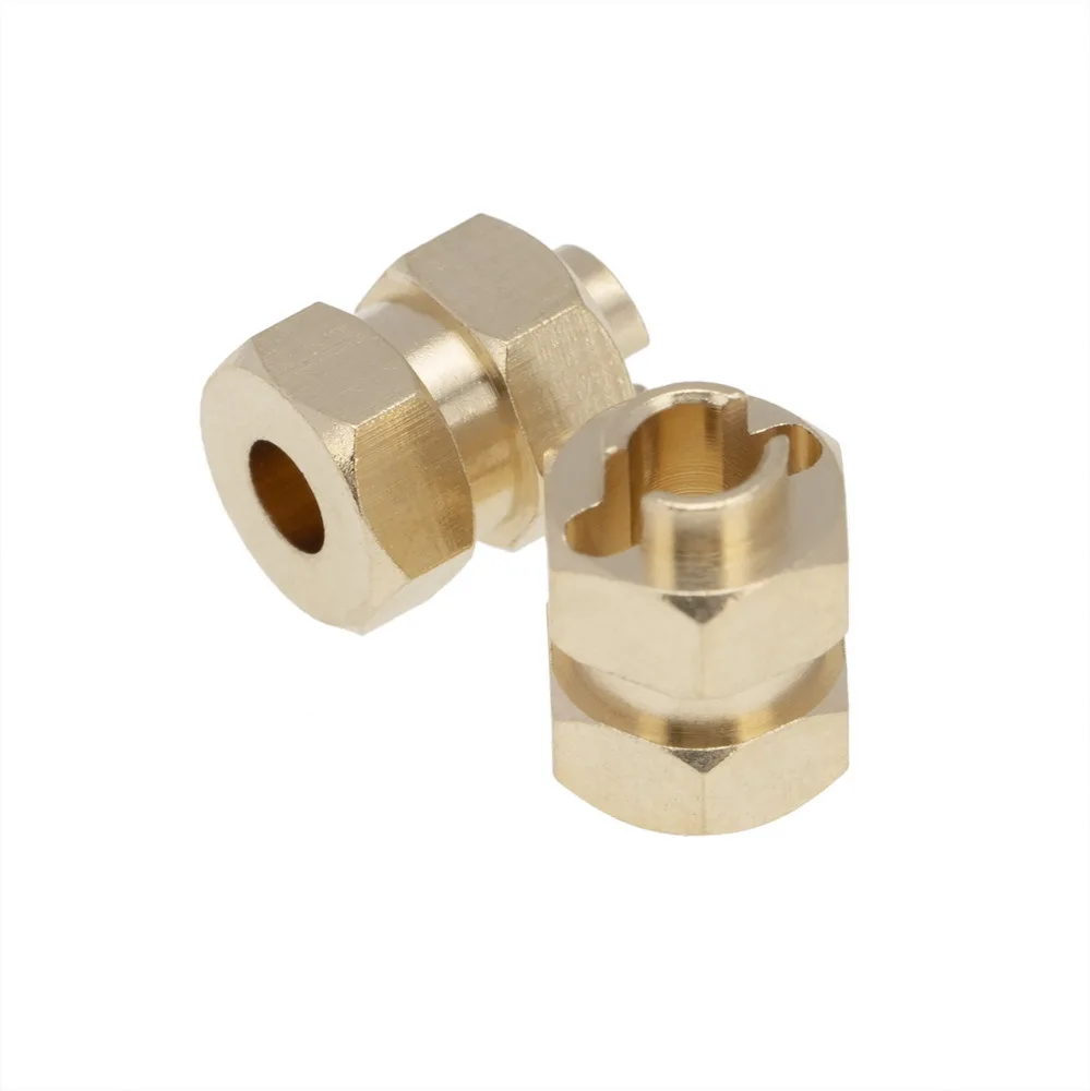 Rc Brass Wheel Hex Extended Adapter 4mm Widen for 1/24 Axial SCX24 AXI90081 AXI00001 AXI00002 RC car