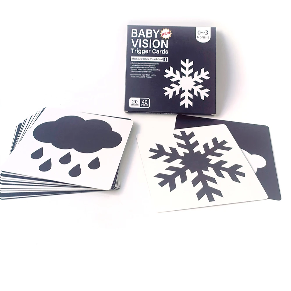 Factory Outlet Baby Physical Vision Trigger Cards Colors Shapes Numbers Educational Preschool Toddler Flashcards