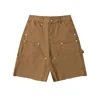 Brown carpenter cargo shorts