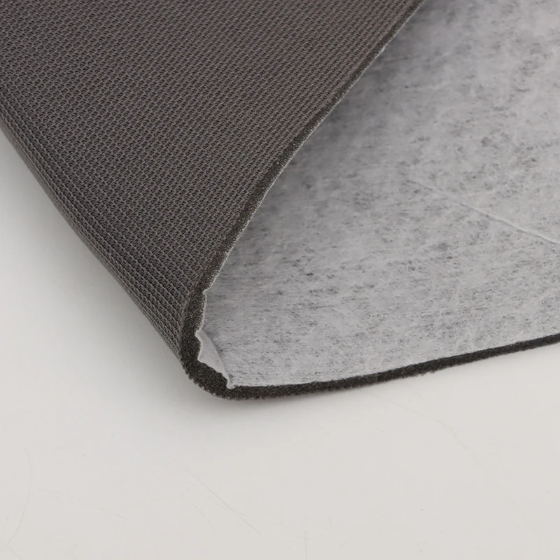 ผลิตตามสั่ง ผ้าเคลือบสามชั้น ผ้าตาข่ายถักเคลือบ ใช้สำหรับผ้าหลังคารถยนต์/ที่นั่งนิรภัยสำหรับเด็ก/ผ้าโฟมกระเป๋าเดินทาง