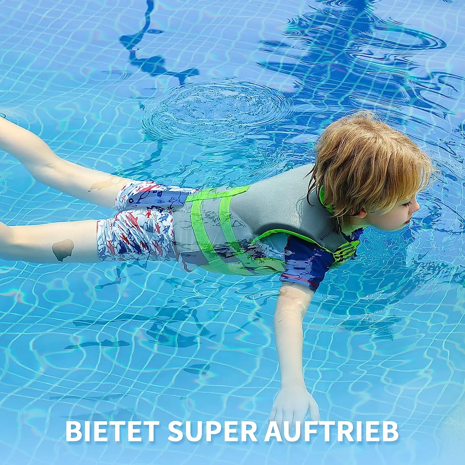 Gilet De Flottaison Gogokids Pour Garçons Et Filles – Veste De Natation Néoprène Avec Appui-Tête, Sifflet Et Sangle Entrejambe