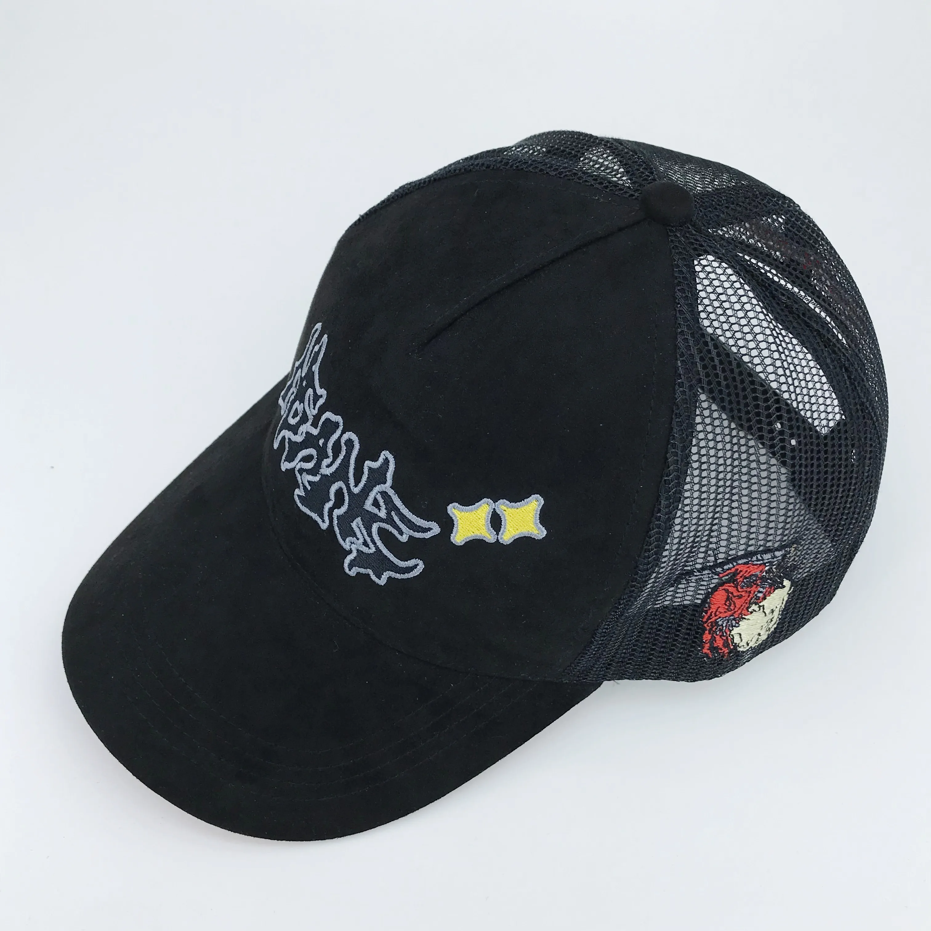 YKH Top Quality Custom Embroidery Logo Structured Solid Suede Baseball Cap for Women Men