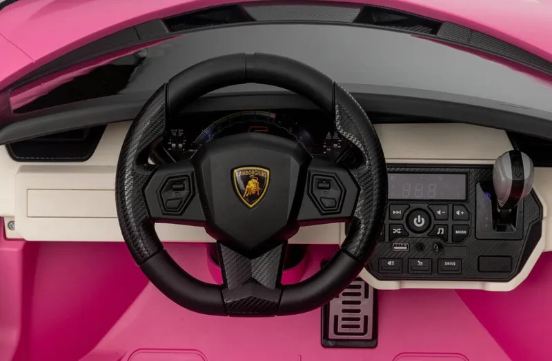 Lamborghini SIAN 12 Volts giallo corona, voiture électrique enfant 12V - 7AH, 2 moteurs