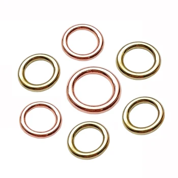 Factory Price High Quality Rose Gold Metal Bag Round No Weld O Ring Multi-purpose O-Rings for Bag Accessories