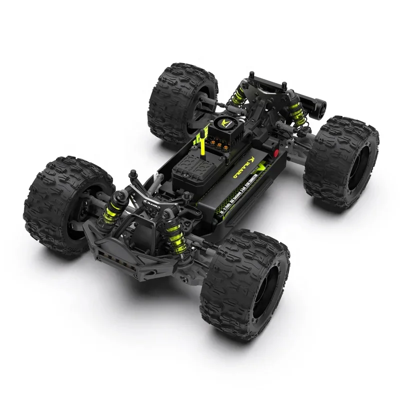 Rlaarlo ROG14 1:14 Scale RC Truck Off Road Monster Truck with Aluminum Alloy Chassis Waterproof ESC Metal Gear Servo 3S Battery