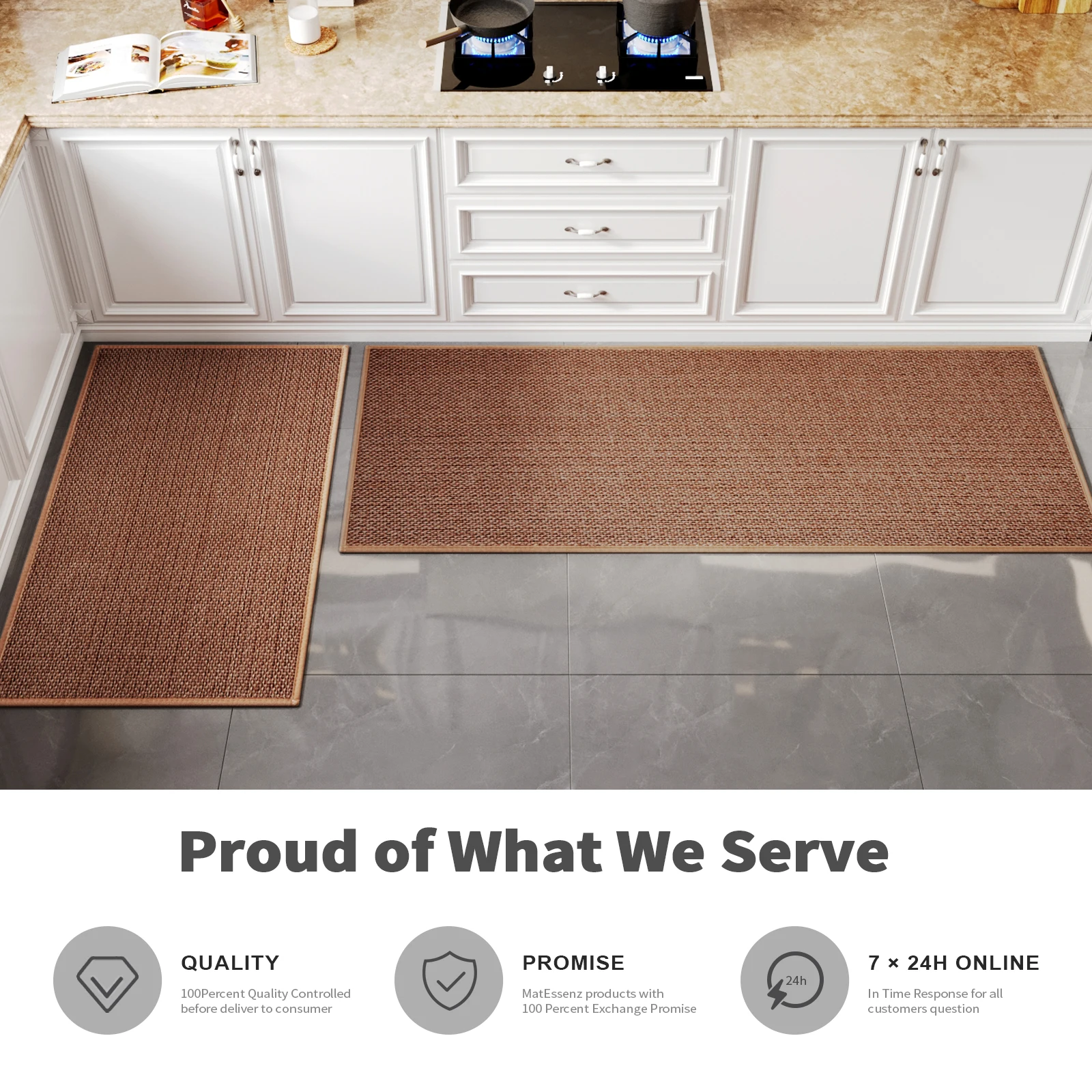 Absorb Formaldehyde Kitchen Mat Water Oil Absorption Anti Slip Stain