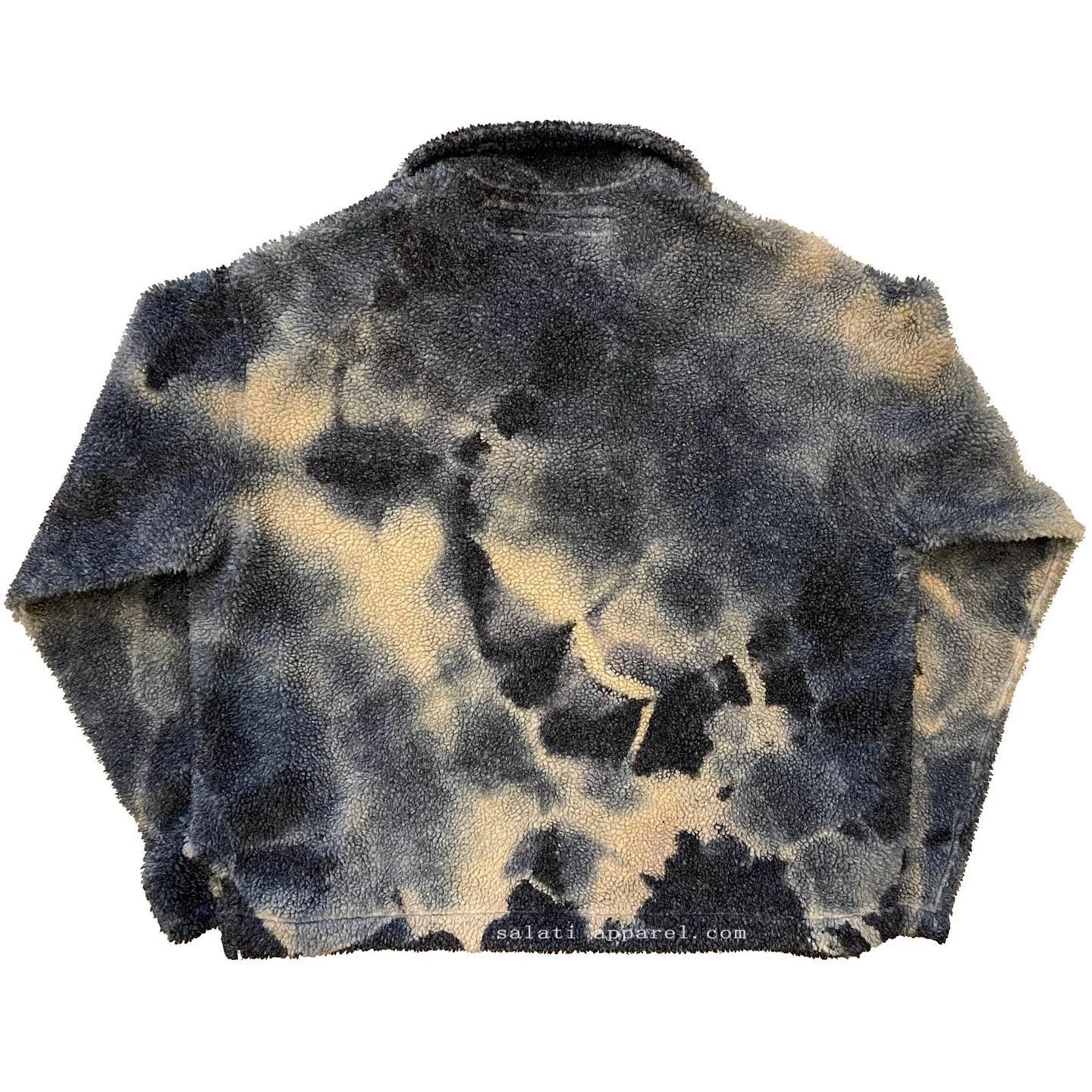 Custom Streetwear Fleece Blank Pullover Polyester Open Placket Baggy Thick Wool Fuzzy Sherpa Winter Unisex Cropped Hoodies Men gallery 5