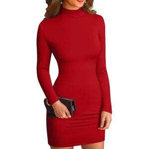 New Arrival Stand Neck Sexy Party Short Dress Chub Dress for Women