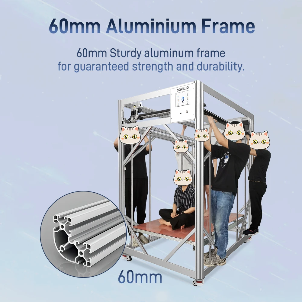 Large Format 2000mm Pla 3d Printer High Accuracy Car Part Furniture Sculpture 3d Printing Machine