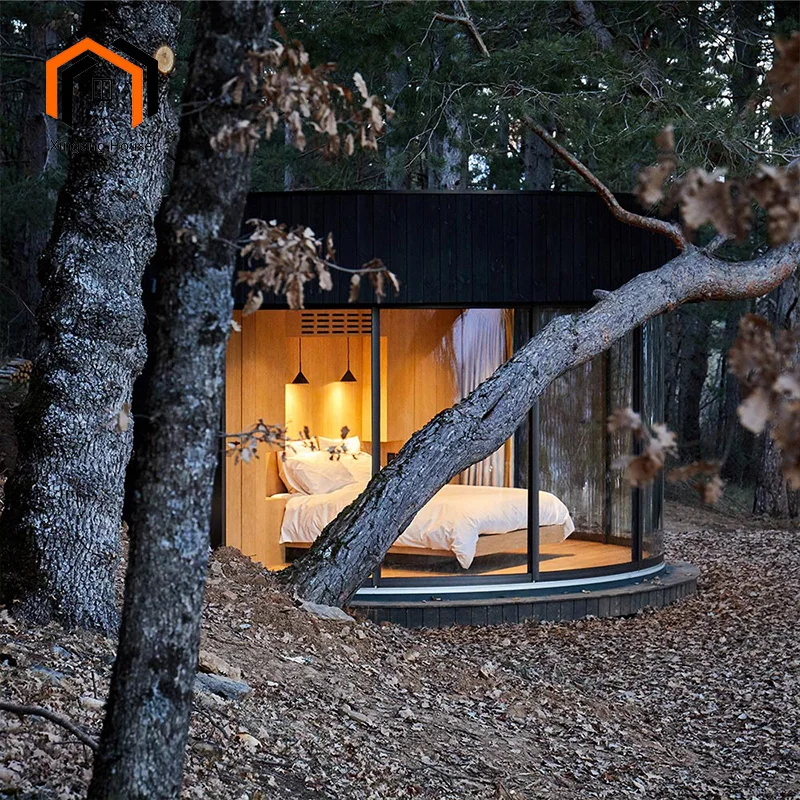 Waterproof Modular Steel Wood Prefabricated House European Style Small Home Villa Office Bathroom for Apartment Warehouse Use
