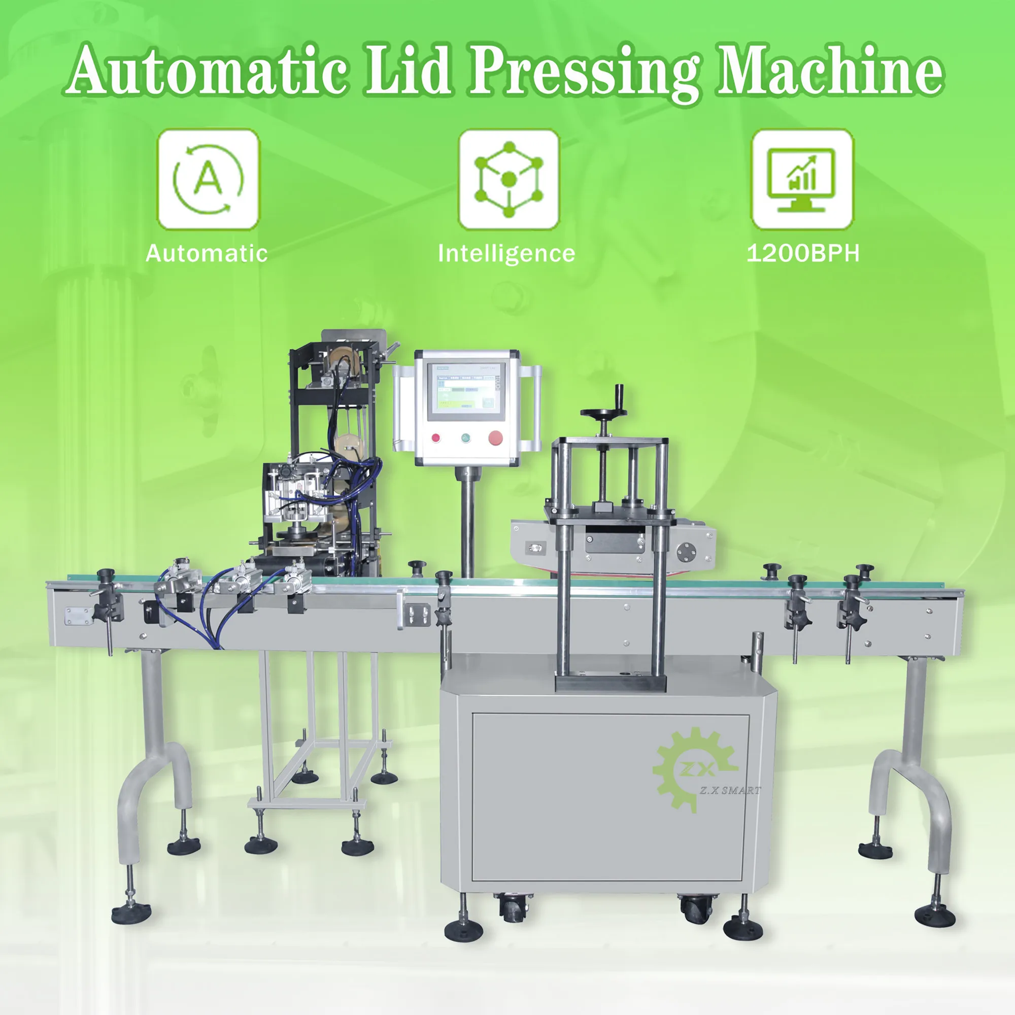 Zapped Machine ZXSMART Servo Rotor Capping Machine - 2500-3000 Bottles/hour