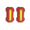Red square 22mm reflective block 1 pair