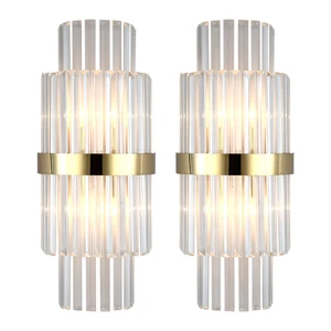 Wholesale Living Room Corridor DesignDecorative Luxury  Bathroom Mounted K9 Crystal Wall Lamp