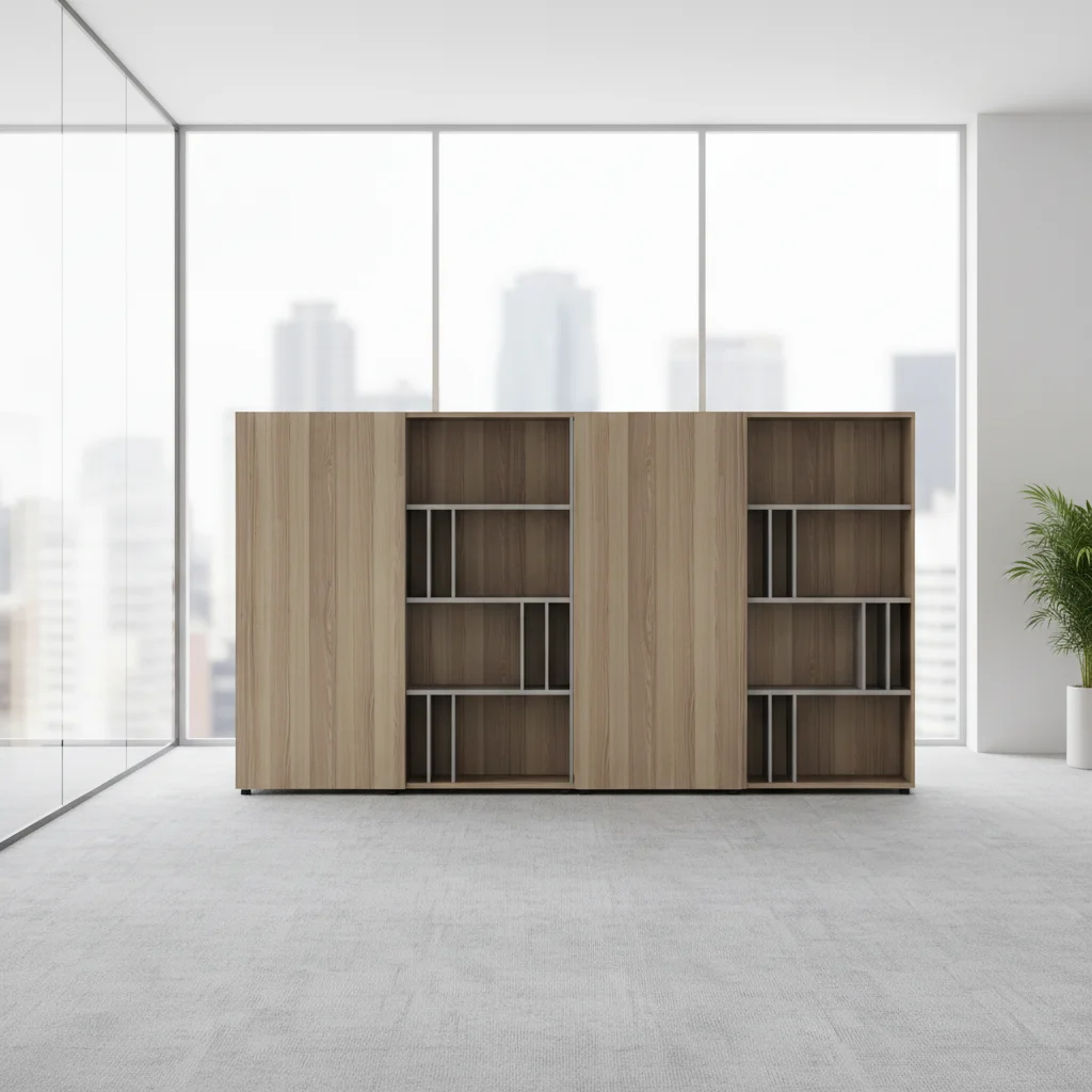 Contemporary Wooden Trim Design Luxury Adjustable File Cabinet and Office Storage System with Modern Filing Solutions 6