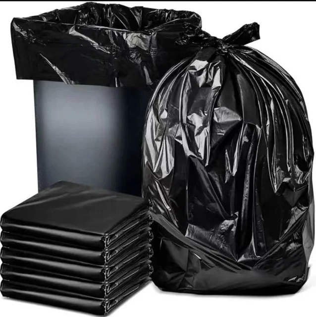 Thickened Black Heavy Duty trash bags Biodegradable Garbage Bags