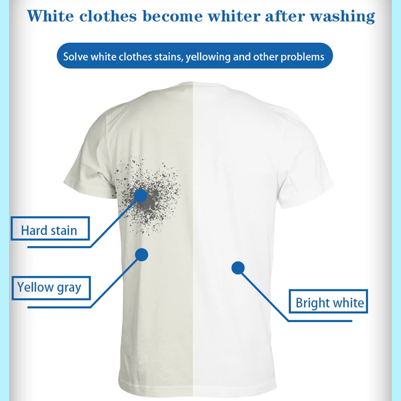 Support Custom Clothing Universal Bleacher Color Bleaching Powder Removal  Clothes Yellow Stain Laundry Color Safe Bleach Powder