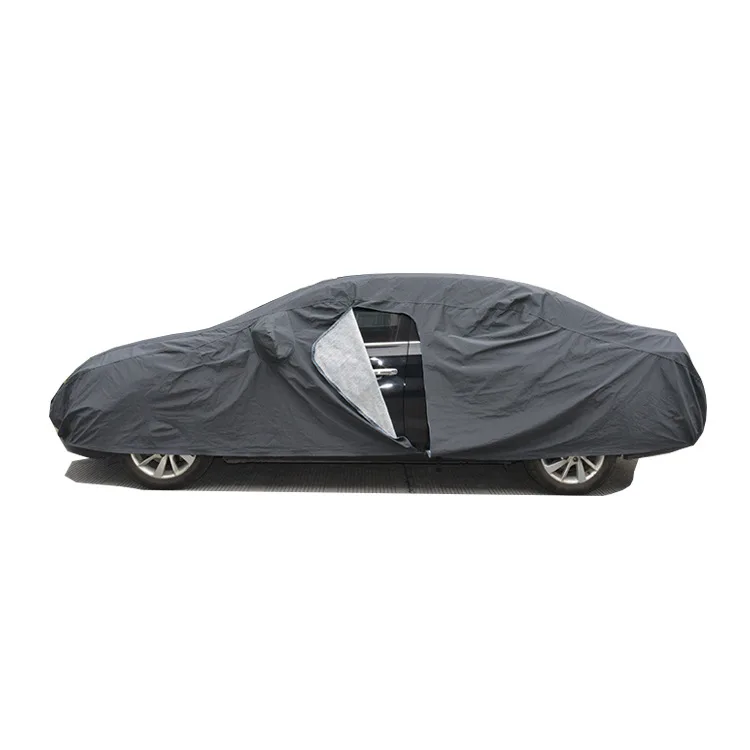 Car Cover Cross-border PVC Covered with Cotton Thickened Cover Small SUV Sunscreen Waterproof Customized Gray Water Resistant