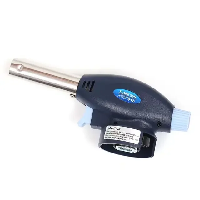 Outdoor Portable Camping Welding Butane Gas Blow Torch Lighter Flame