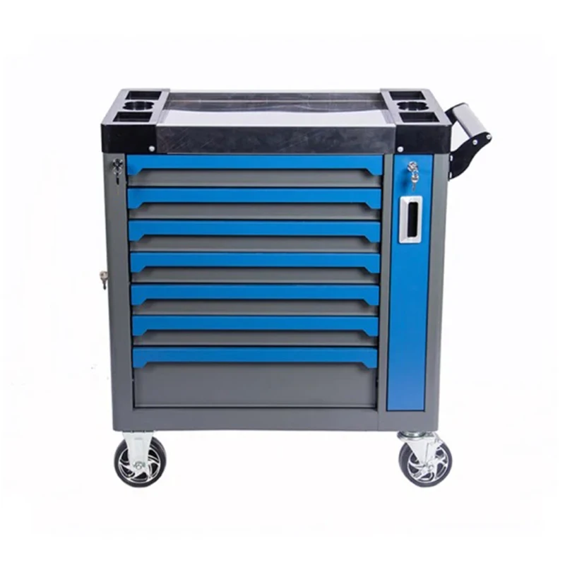 72" 7-Drawer Rolling Storage Cabinet Garage Tools Cabinets with Ball Bearing Drawer