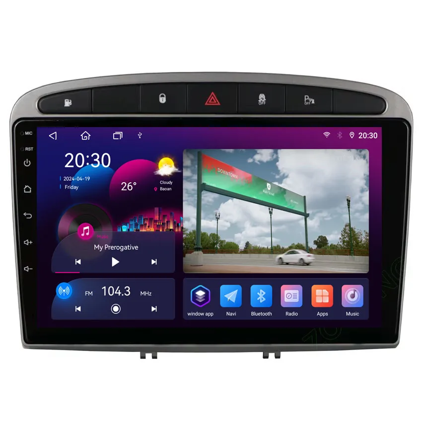 7862 Carplay Android Auto Multimedia Autoradio Car Stereo Radio TS10 GPS Navigation for Peugeot RCZ 408 308 308S Car DVD Player