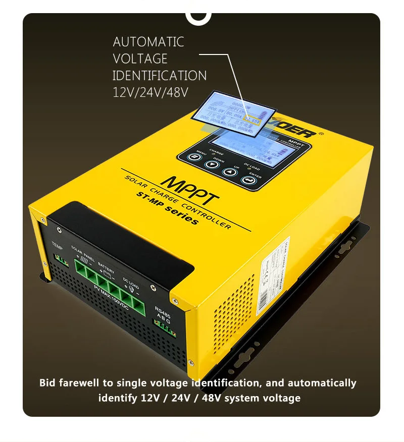 Suoer Stmp60 20a 40a 60a 80a 100a 12v 24v 48v Mppt/pwm Smart Solar