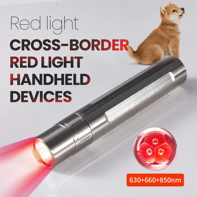 Infrared Light 3 Level Red Light  630nm/660nm/850nm for Pain Relief Safety Class 3 Laser for Wound Healing Pet Care