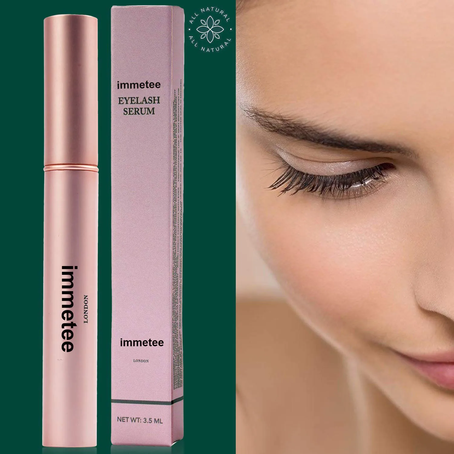 Сыворотка для роста ресниц 100% Органическая Фирменная торговая марка мягко способствует росту ресниц лучшая сыворотка для ресниц