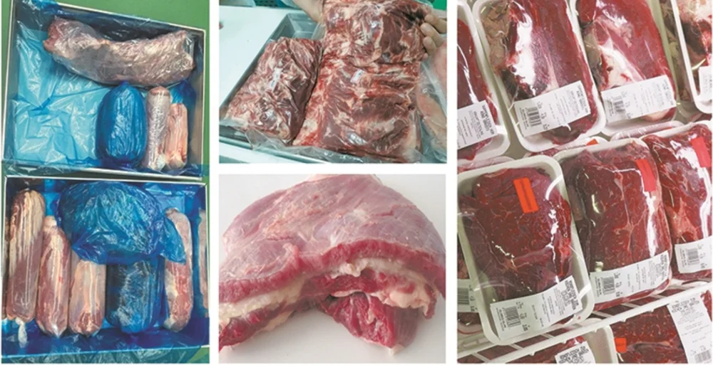 Cold defrost chamber for frozen meat and beef products