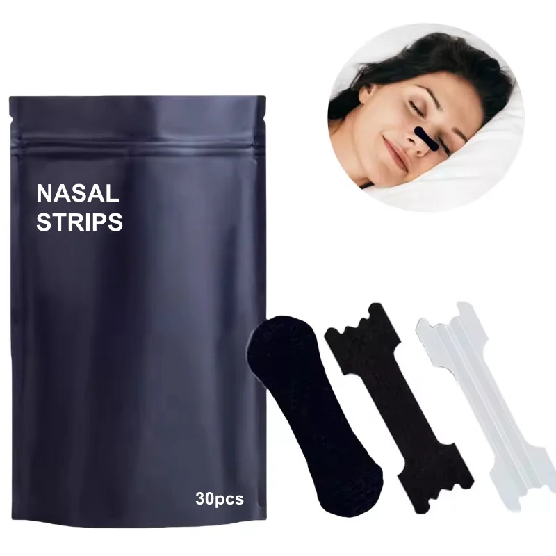 HLK CE Approved Extra Strength Nonwoven PE Waterproof Nose Breathing Anti Snoring Sleep Nasal Strips for Better Breath