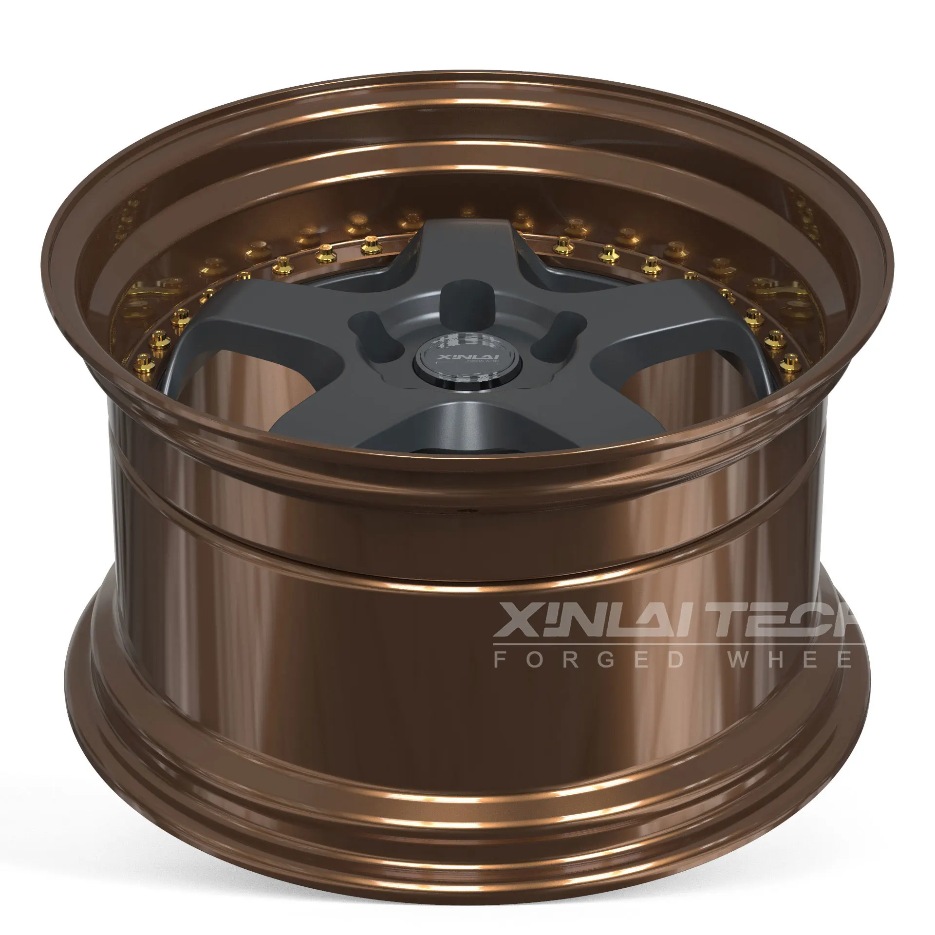 XL 2 Piece Deep Dish Deep Lip Concave Wheels 18 19 20 21 22 23 Inch 5x114.3 5x120 5x112 Custom Forged Wheels - Image 2