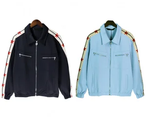 Women's 2 Piece Long Set Streetwear Tracksuit Autumn Winter Sleeve Stripe Printing Outdoor Sports Waterproof Zipper Pockets