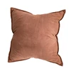 Housses de coussin en lin de luxe rouge