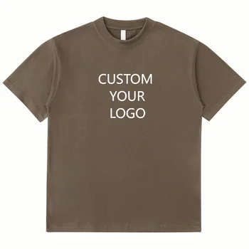 Wholesale summer unisex t-shirt 100%Cotton oversize custom puff logo running training men oversize t shirt