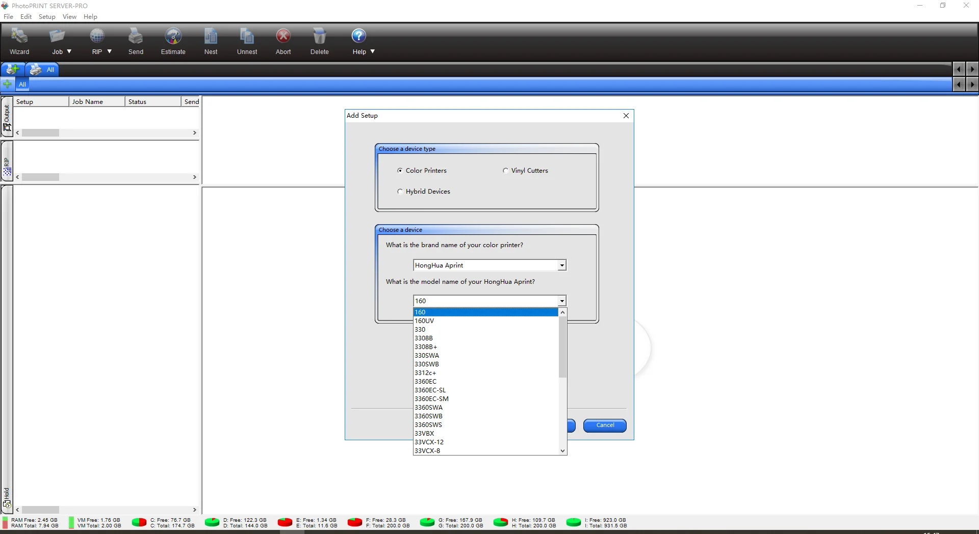 Photoprint 10 RIP Software for a Print Inkjet Printer Parts