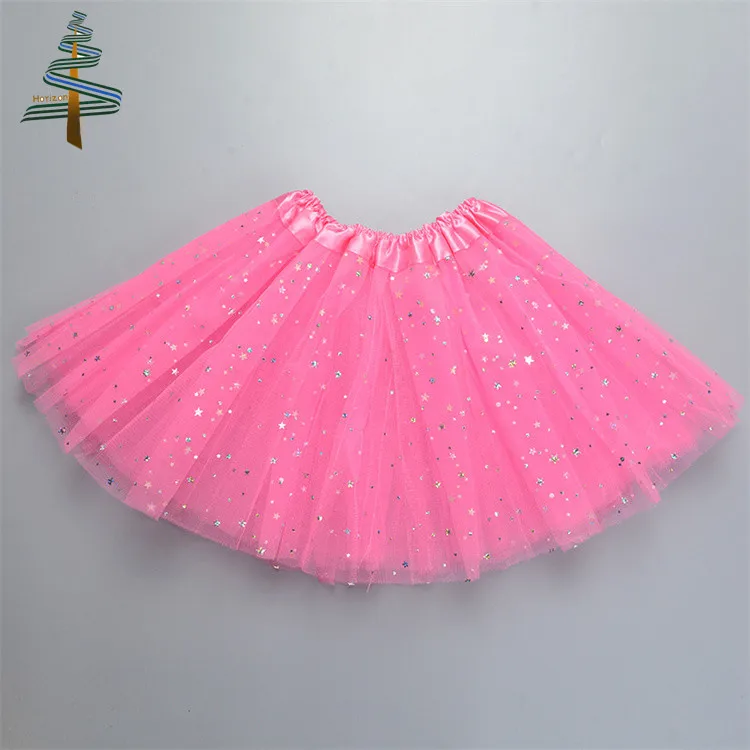 Factory Wholesale Kids Princess Solid Color 3 Layers Tulle Ballet Dress ...