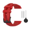 Fibbia nera+cinturino rosso