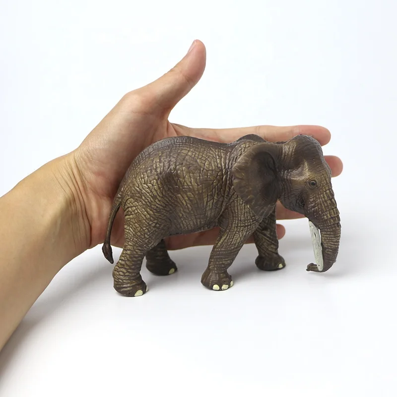 Pvc Plastic Elephant Figurine Toy for Souvenirs Gifts