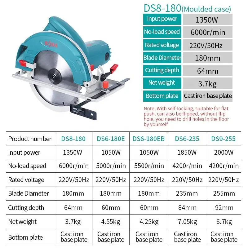 Hot Selling Portable Circular Saw Household Woodworking Saw