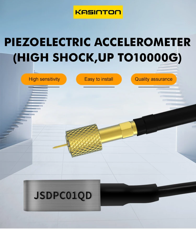 JSDPC01QD Independent Verall Connections Output Stainless Steel PE Type Piezoelectric Accelerometer details