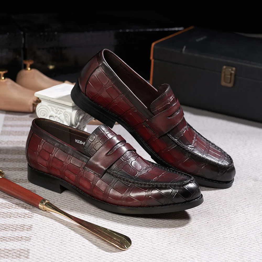 Sh10020a Business Party Genuine Leather Shoes 2025 Trendy