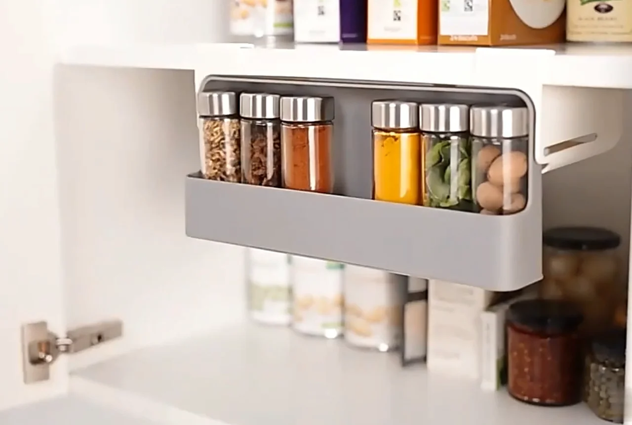 Greenside Wholesale Pull Down Under Shelf Spice Rack Organizer For