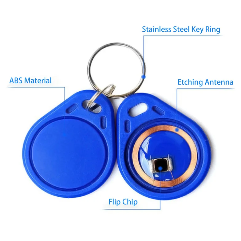 Customized LOGO 125KHz 13.56MHz CUID Keychain Enhanced Nfc IC Button Card Elevator Access Card UID Card Erased