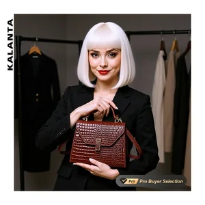 KALANTA Satchels Purse Vintage Flap Medium Clutch Style Femm Lady Office Brand Chinese  Handbags For Evening