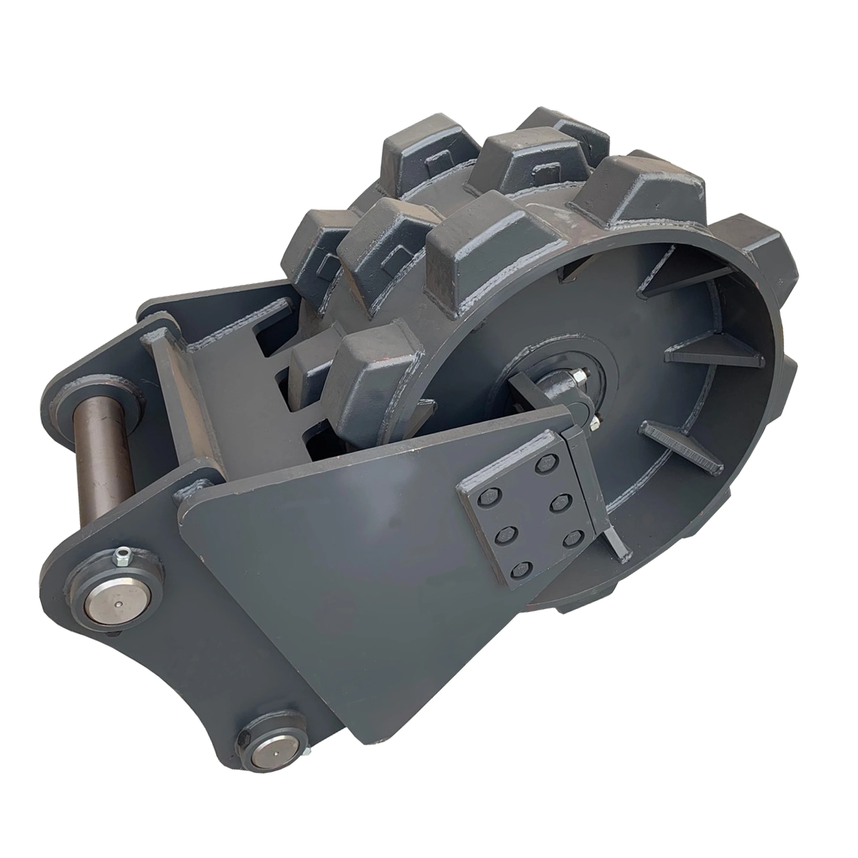 Reliable Quality Excavator Attachments Compactor Roller Soil Excavator Compaction Whee for Sale