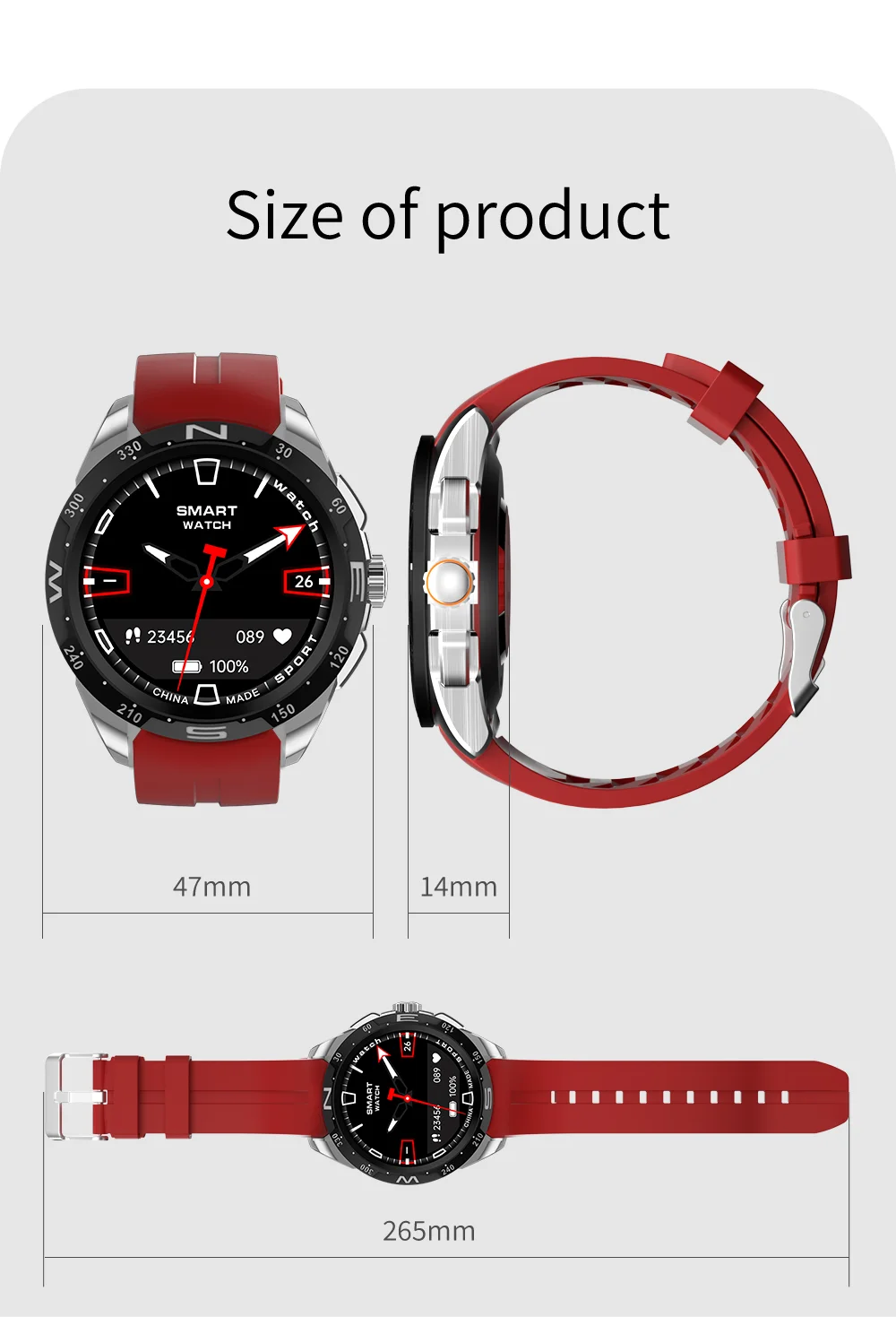 2023 New Arrival H6 MAX Smart Watch Men Round Smartwatch NFC Waterproof BT Calling Wireless Charging Fitness Spoorts Bracelet